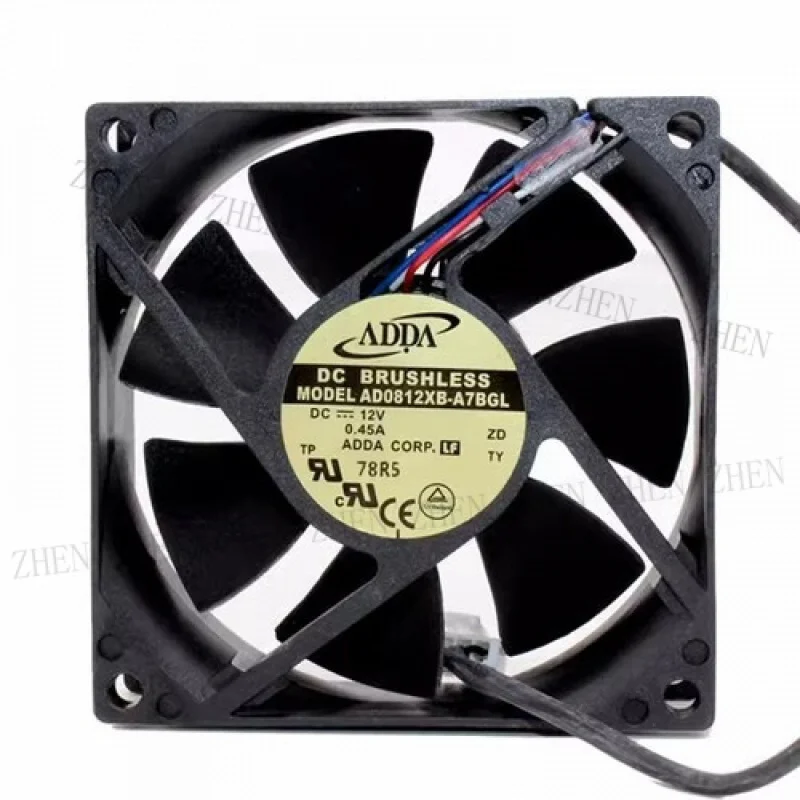 

Y FOR ADDA AD0812XB-A7BG DC12V 0.45A 4-Pin Inverter Cooling Fan