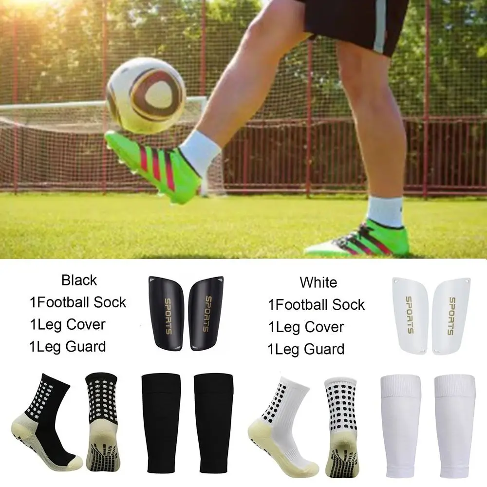 

3pcs/set Lightweight Soccer Shin Guards Durable Leg Protective Football Shin Pads Leg Cover Non-slip Football Ankle Socks