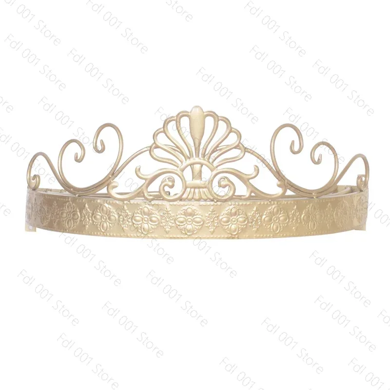 Bed European Girl Children Bedside Decorative Crown Curtain Fabric Display Mosquito Net Rack With Hook