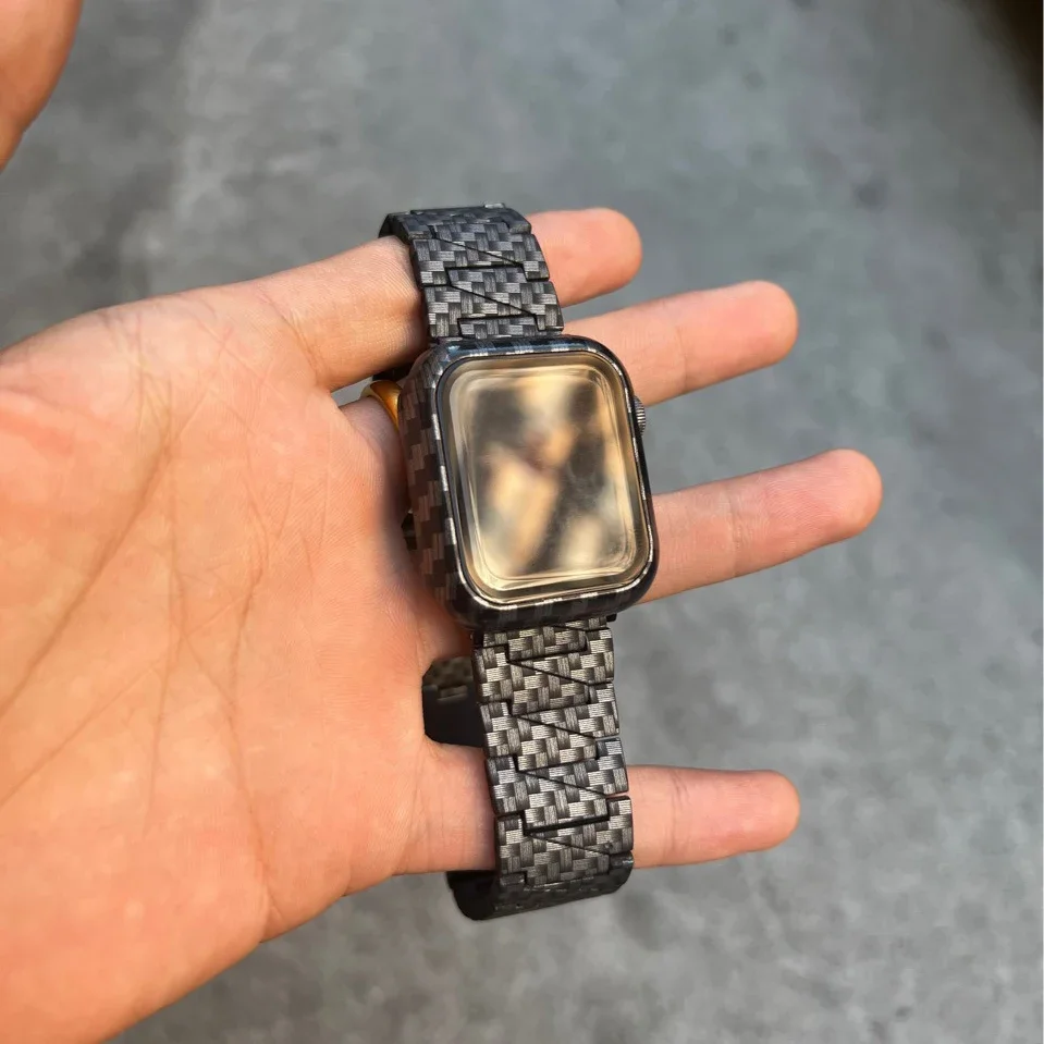 Carbon Fiber Pattern Strap for Apple Watch ultra Band 49mm 8 7 6 5 4 Se 45mm 41mm 44mm 40mm Bracelet Iwatch Series 3 42mm 38mm