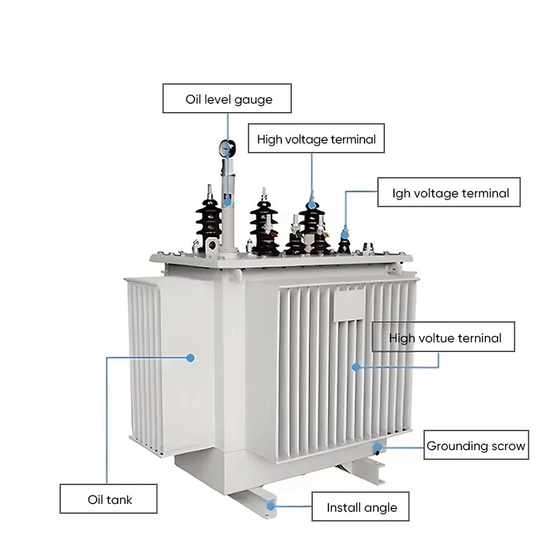 Transform Oil Purification Machine 200kva with Three Phase Step Down Oil Immersed Power transformers Industrial Use