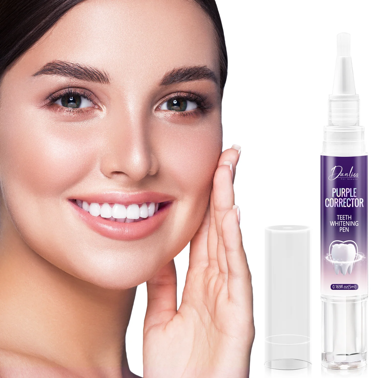 Penna per denti da 3 pezzi - Sbiancante gel professionale con punta applicatore e formula per denti sensibili, penne gel ad azione rapida per M