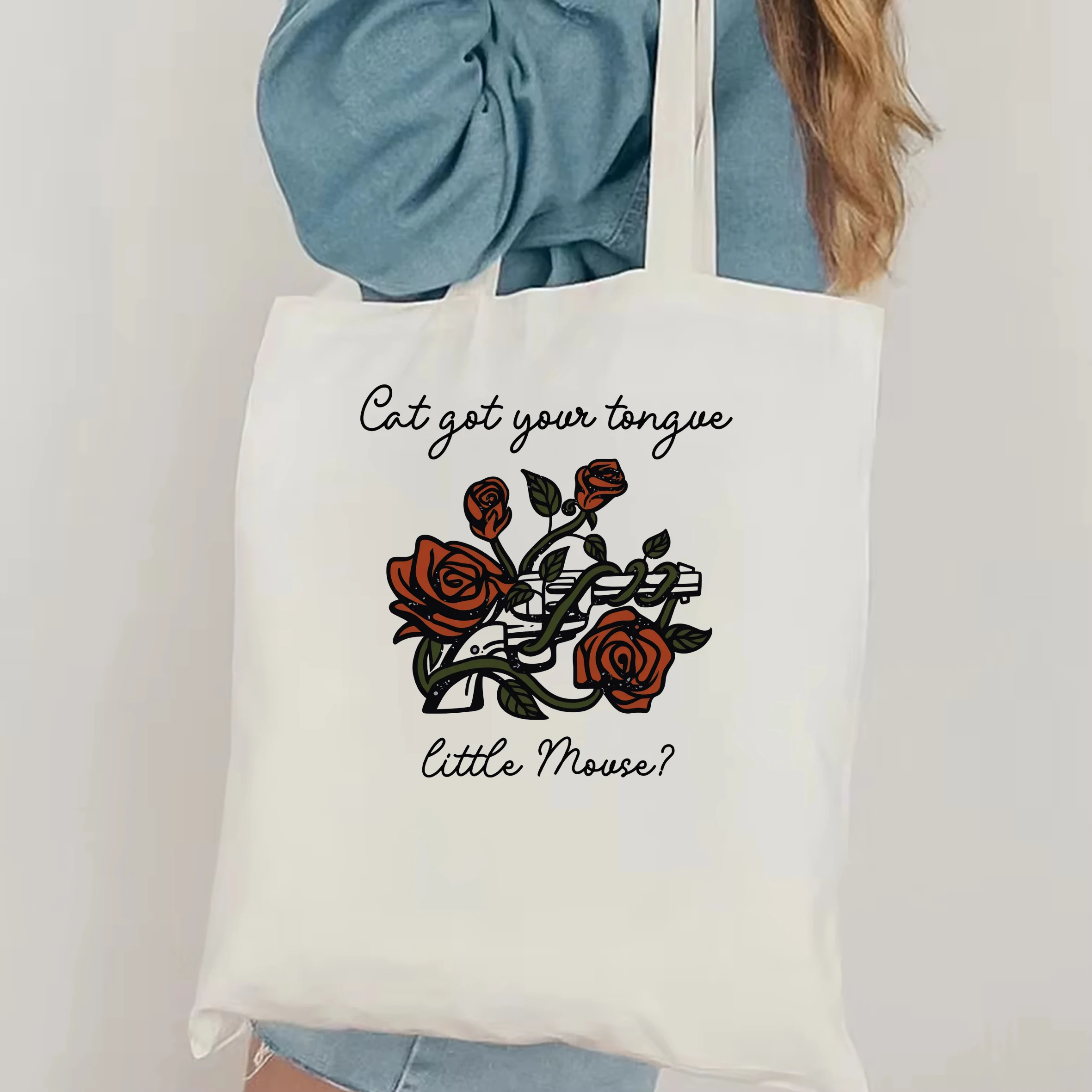 Haunting Adeline Canvas Tote Zade and Adeline Little Mouse Dark Romance Merch HD Carlton Smut Reader Bookstagram Cat and Mouse