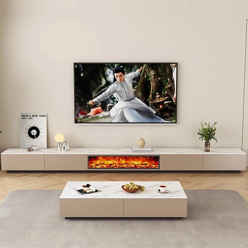 White Fireplace Tv Stand Standing Fireplace Retro Bedroom Wood Tv Table Cabinets European Mobile Tv Soggiorno Room Furniture