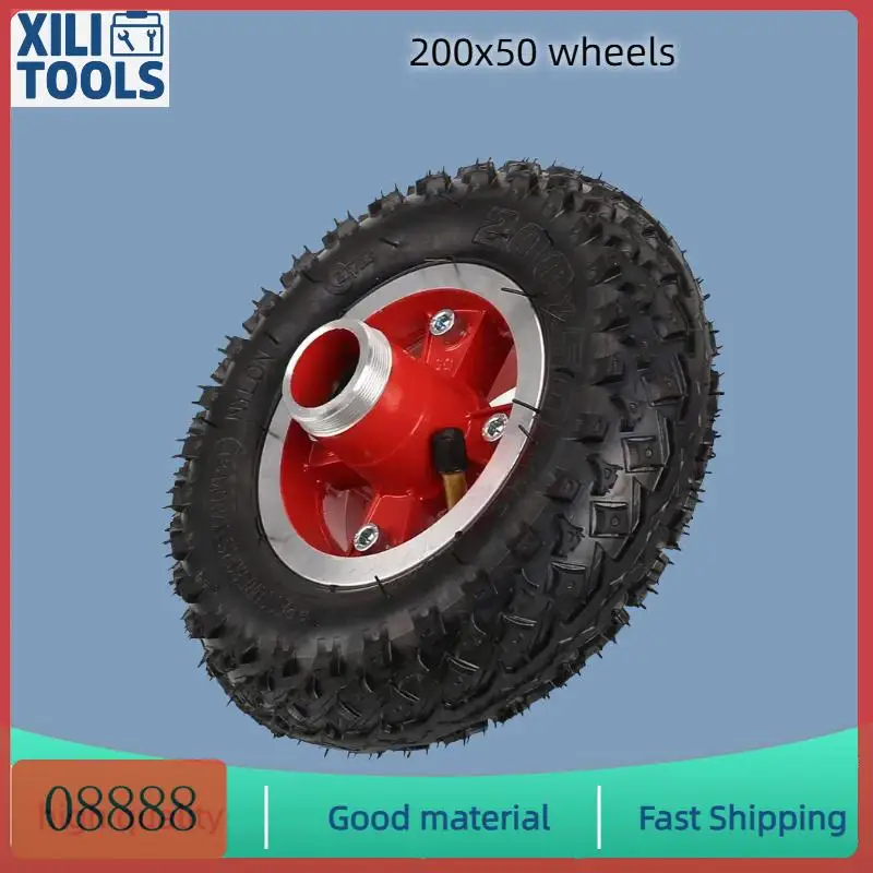

200X50 front rear wheels for 8-inch electric skateboard with gear wheels, power belt wheels, inflatable wheels aluminum alloy
