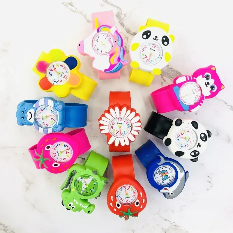 2024 New Cartoon Children's Watch Birthday Gift Kindergarten Activity Gift Baby Preliminary Understanding Time Toy Kids Watches