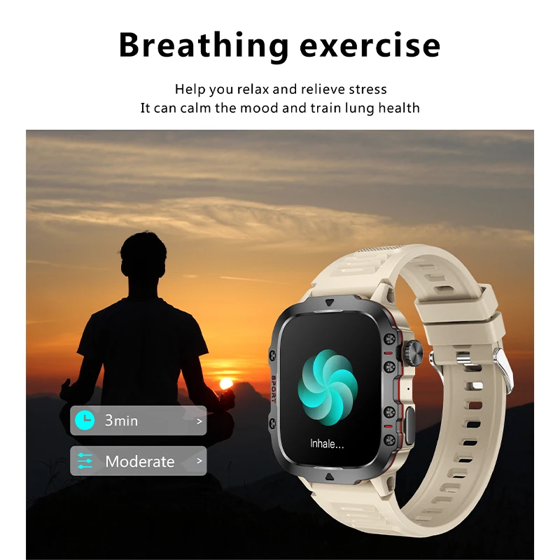 Reloj inteligente para hombre, pulsera HD de 2024 pulgadas con Bluetooth, llamadas, rastreador de actividad deportiva, para XIAOMI y Android, novedad de 1,96