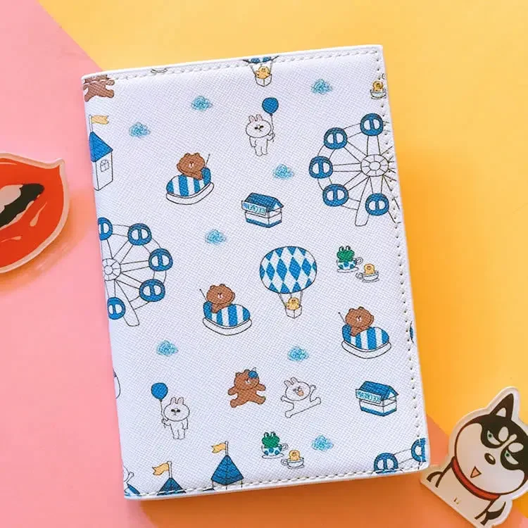 Travel abroad cartoon little fresh fruit pattern passport protection bag waterproof passport bag passport clip bag