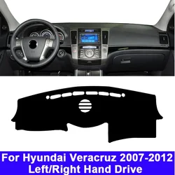 Car Dashboard Cover DashMat Carpet For Hyundai Veracruz 2012 2011 2010 2009 2008 2007 Cape RHD LHD Sun-Shade Console Protector
