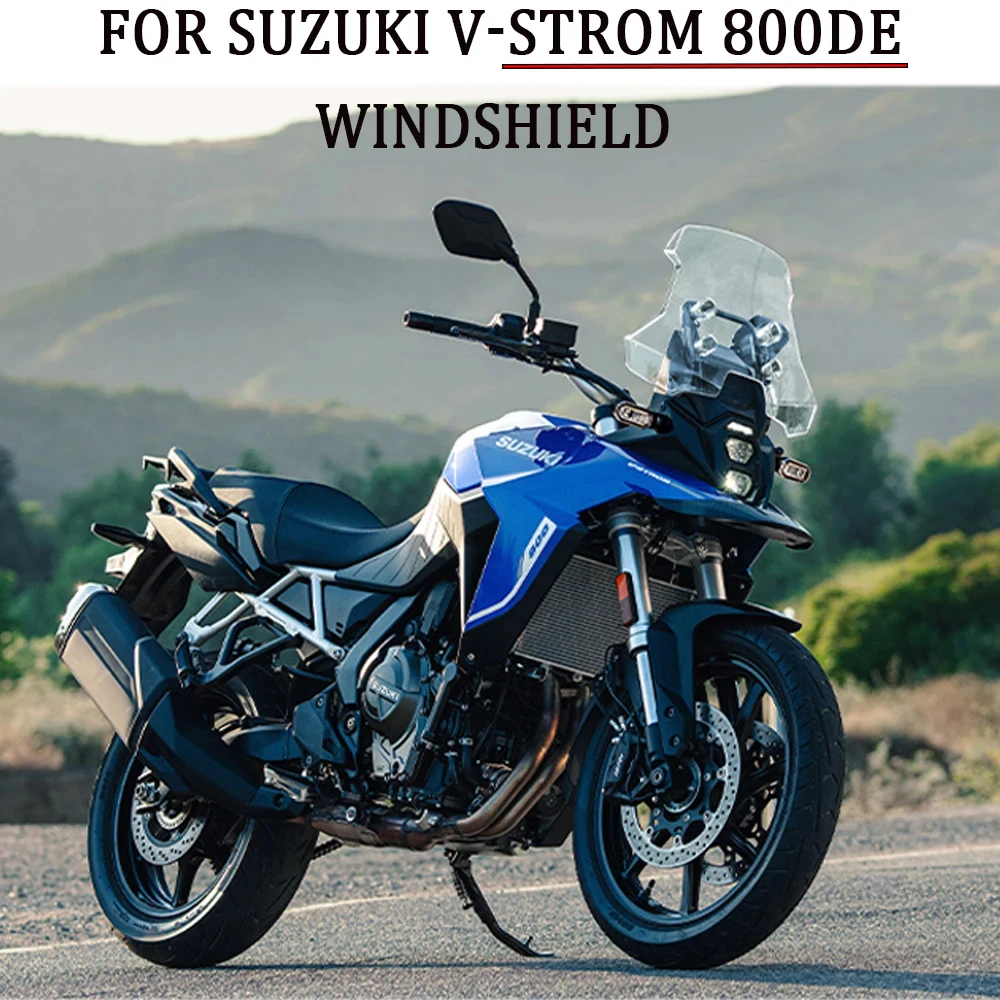 For SUZUKI V-STROM 800DE DL800DE Motorcycle Windshield Heightened Sports Front Windshield Acrylic Deflector 800DE Accessories