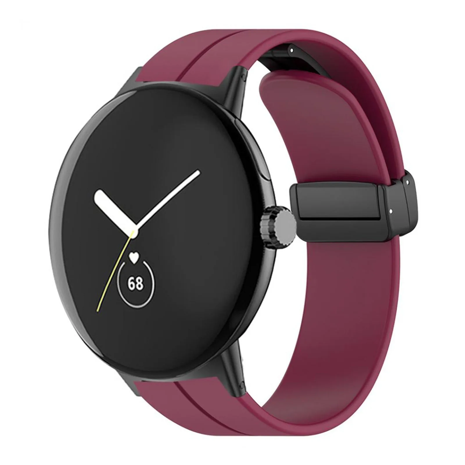 سوار معصم متوافق جيد، جزء بديل من السيليكون المطاطي، ناعم ومسامي للساعات الإلكترونية