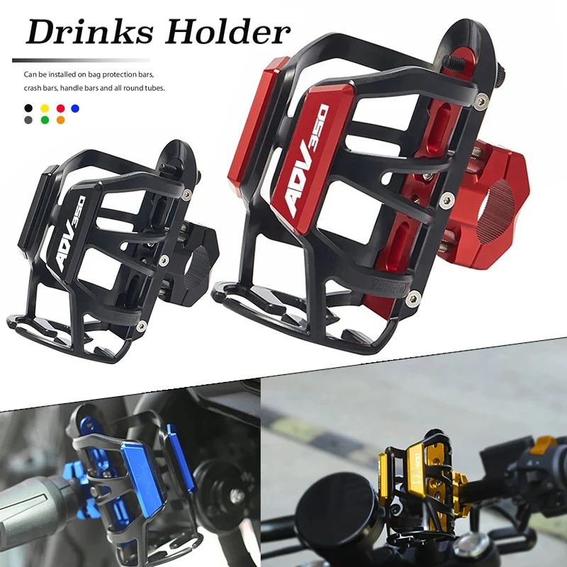 

New Fit For HONDA ADV 350 ADV350 Forza 350 ADV-350 NSS350 Motorcycle CNC Water Bottle Cage Drink Cup Holder Mount Accessories