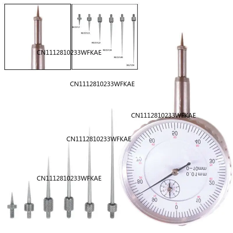 6PCS Dial Digital Test Indicator  M2.5 Thread Shank High Speed Steel Gauge Stylus Altimeter Probe For Measuring Tool Accessories - view 4