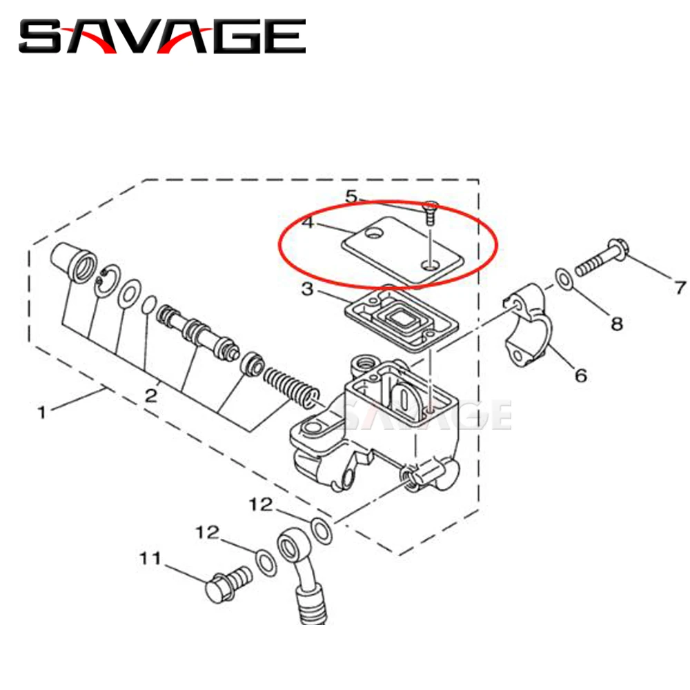 Moto Front Brake Reservoir Cover For YAMAHA TW 200 2002-2022 Fluid Oil Pump Cap Protection Handle Parts Motorcycle Accessories