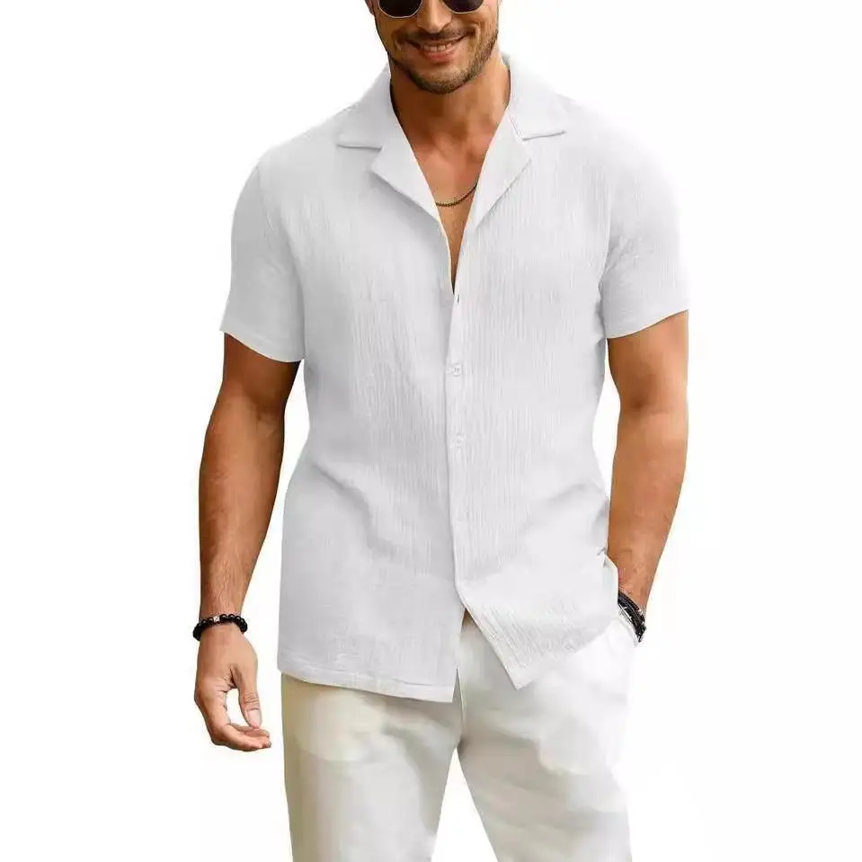 

Men's ort Sve irt Collared Workwear Cusizable Design Service Casual Everyday Men's Clothing