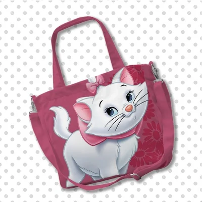 Disney Marie Cat Anime torby na ramię dostosowane kreskówka torba na zakupy na co dzień torebka do przechowywania torebka prezent