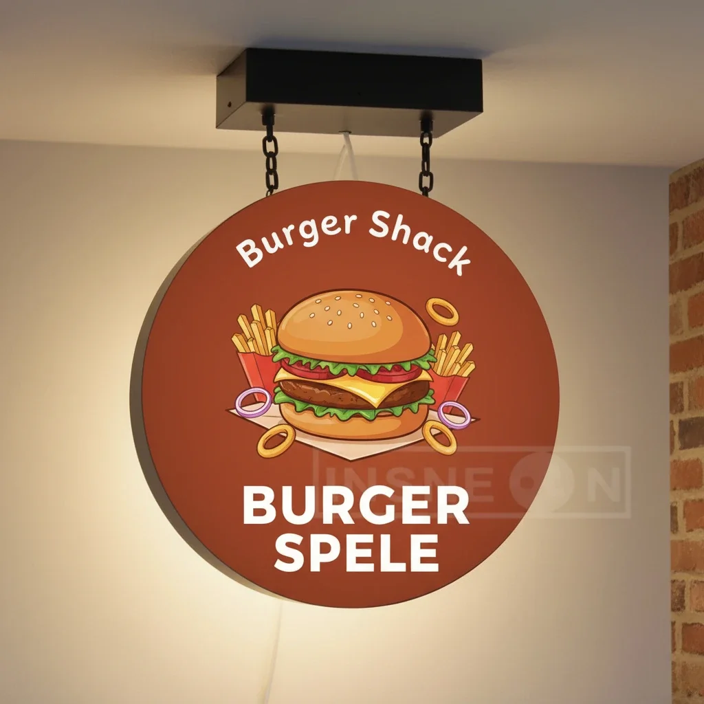 صندوق إضاءة مخصص - لافتات شعار نيون LED ساطعة مخصصة، معدن وأكريليك مصنوعة لأجواء المنزل وعلامة ترويج الأعمال