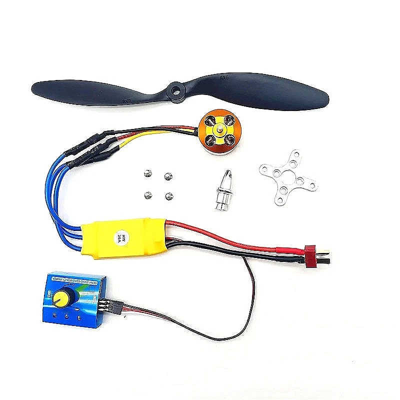

Бесщеточный двигатель A2212 1400KV 2450KV 30A 40A ESC 6040 8060 Пропеллер для радиоуправляемого вертолета с фиксированным крылом, жестокий маленький вентилятор su27 DIY FPV