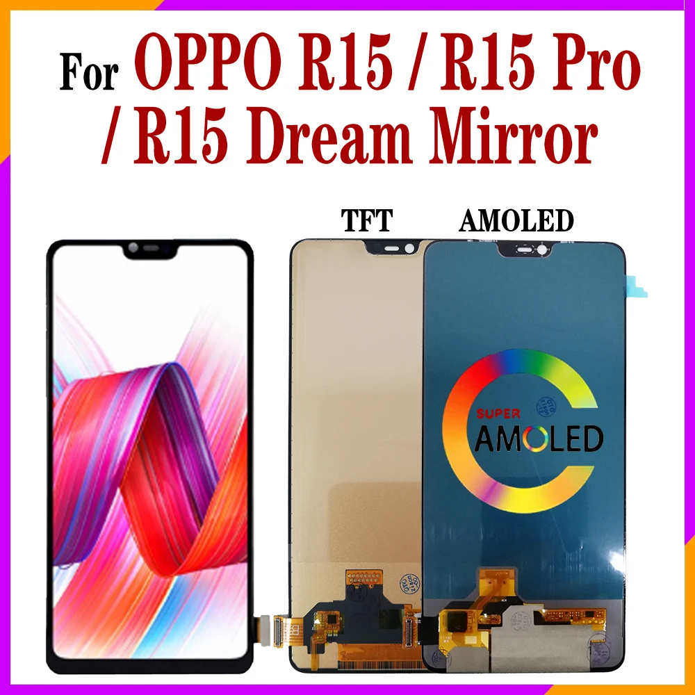 Для OPPO R15 LCD CPH1835 дисплей R15 Pro LCD CPH1831 экран R15 зеркальная мечта ЖК сенсорный дигитайзер в сборе Замена PACM00