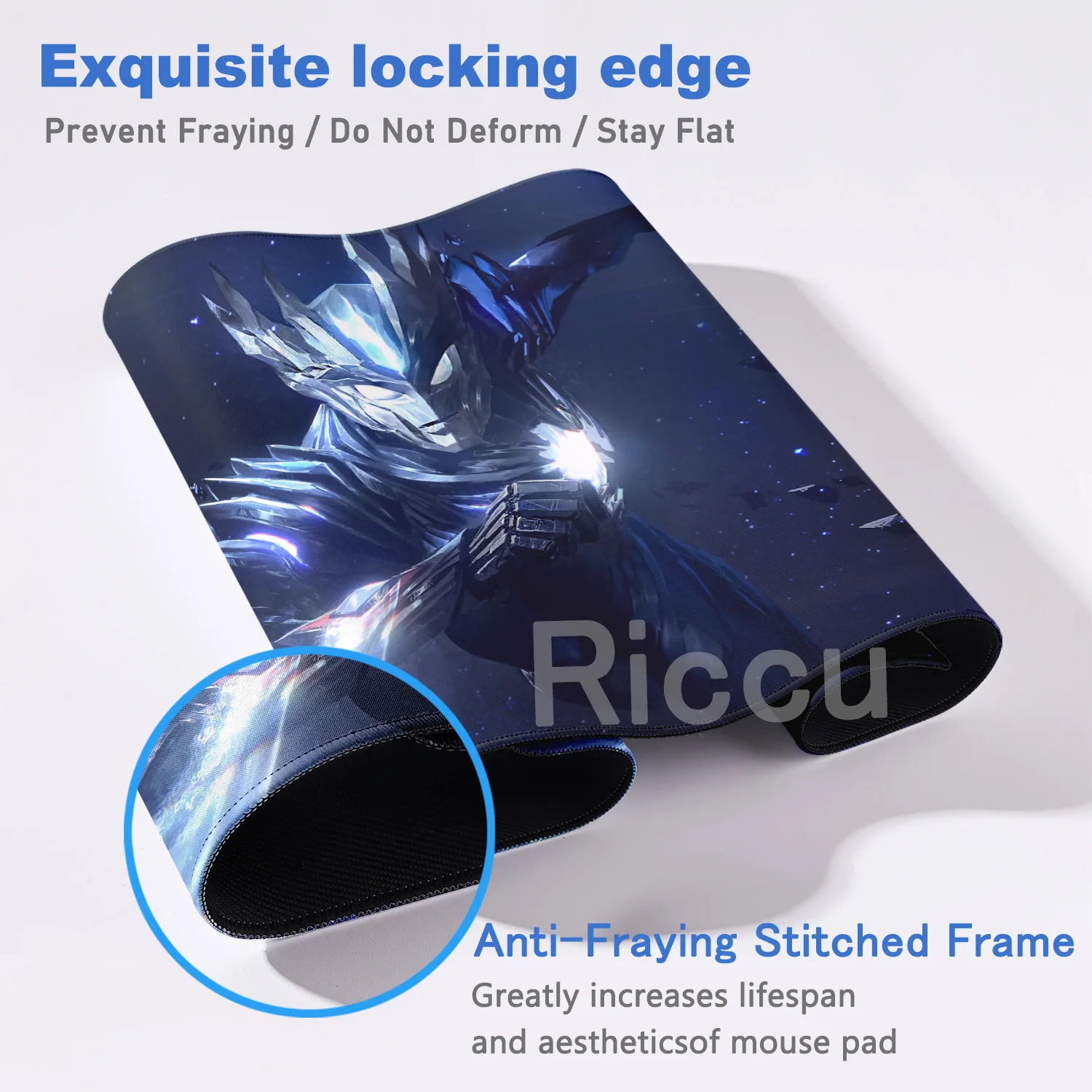 HD U-Ultraman Large Office Computer Desk Mat Table Keyboard Big Mouse Pad Laptop Cushion Non-slip For Teen Girls Bedroom Plammat