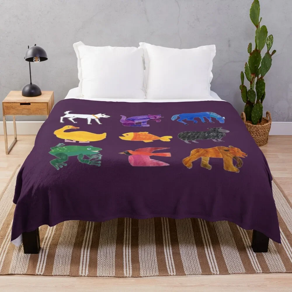

Eric Carle Animals \t Throw Blanket Soft Breathable Blanket for Night Sleeping