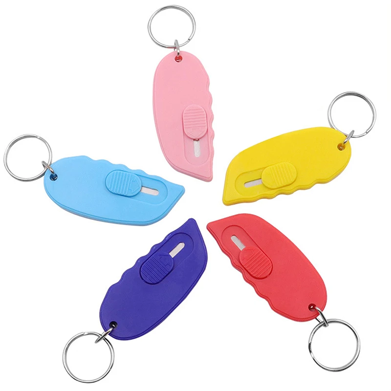 3 قطعة الحد الأدنى الفن الصغيرة مفتاح سكين المحمولة سكين فني صغير مكتب قطع ورقة افتتاح المغلف الفن سكين سكينة صريحة #1