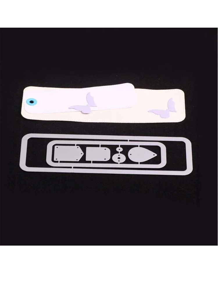 tag bookmark Metal Cutting Dies Stencil Scrapbooking Diy Album Stamp Paper Card Embossing Decor Craft Knife Mould