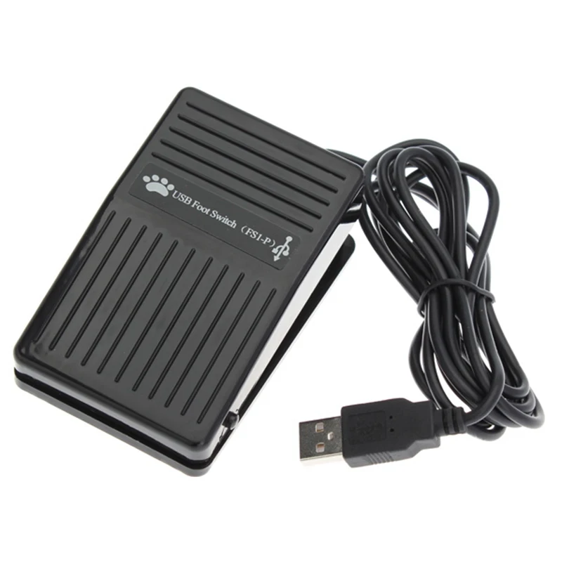 10pcs USB Foot Switch Keyboard Pedal for HI D PC Computer USB Action Switch Control Pre-Program Key Functions Mouse PC Game