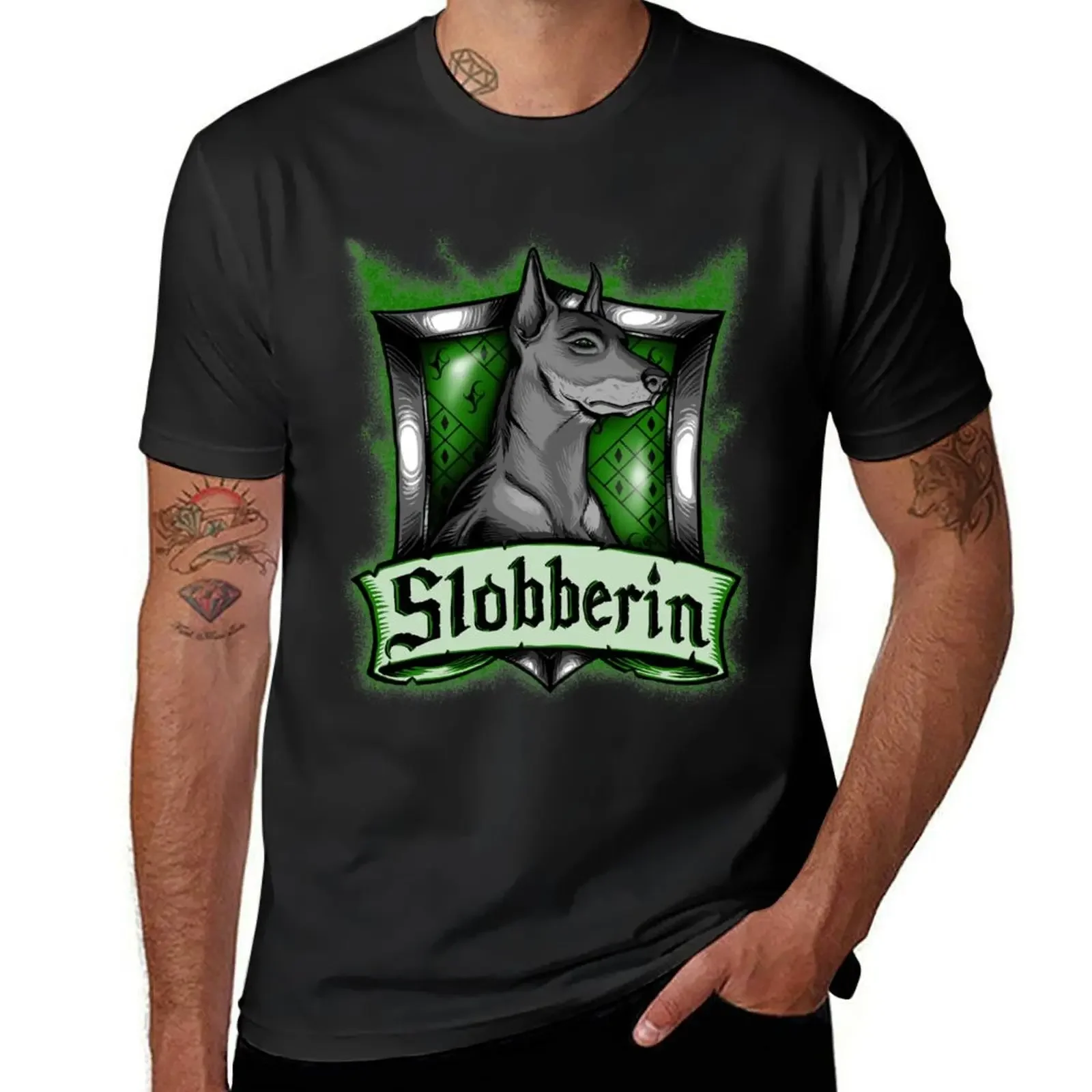 Hairy Pupper Doghouses - Slobberin T-Shirt shirts graphic tees Short sleeve tee Men's t-shirt