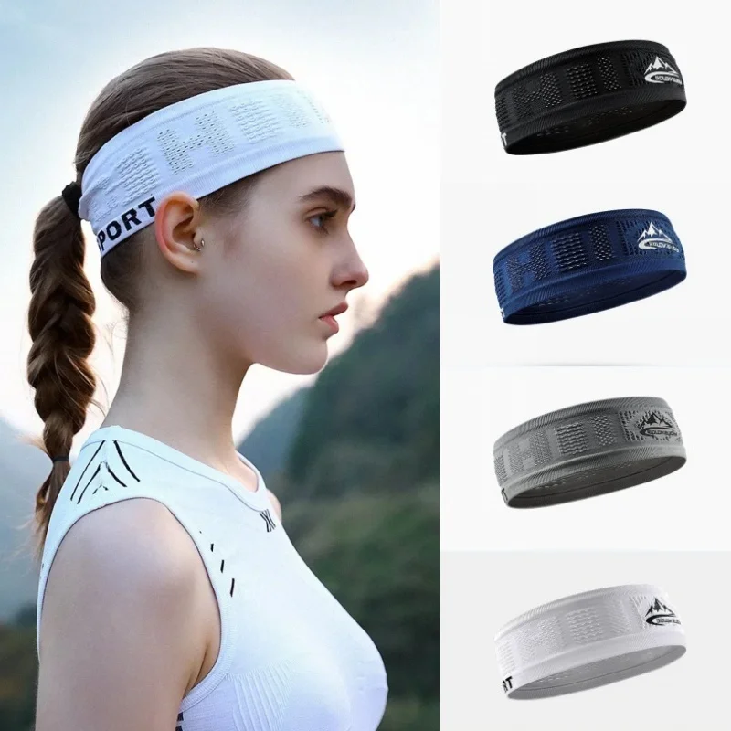 Sports Headband Running Fitness Sweatband Quick-Dry Elastic Absorbent Sweat Men Women Cycling Jog Tennis Yoga Gym Hair Bandage