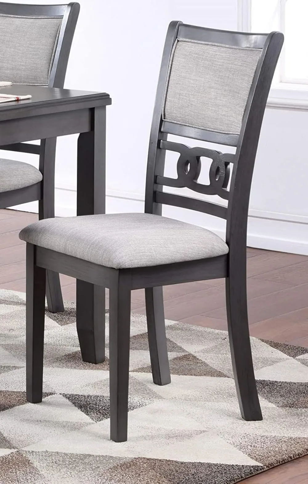 

New Classic Furniture Gia Dining Chairs, Set of 2, Gray