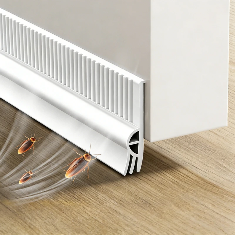 

1M Door Bottom Sealing Strip Windproof Dustproof Noise for Home Window Door Rainproof Insulation Door Weatherstrip Entrance