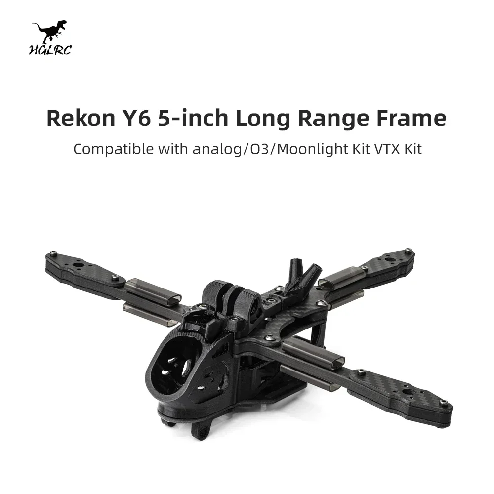 

HGLRC Rekon Y6 5inch Frame Kits - for Analog/O3/O4/Moonlight