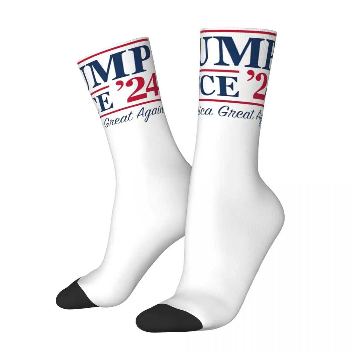 Trump Vance 2024 Election MMGA Merch Socks Cozy Sport Middle Tube Socks Super Soft for Women's Present