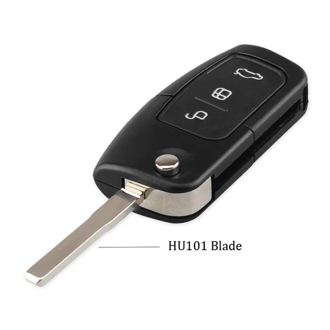 KEYYOU 3-кнопочный Модифицированный Складной Корпус Для Автомобильного Ключа-пульта Для Ford Focus 2 3 Mondeo Fiesta