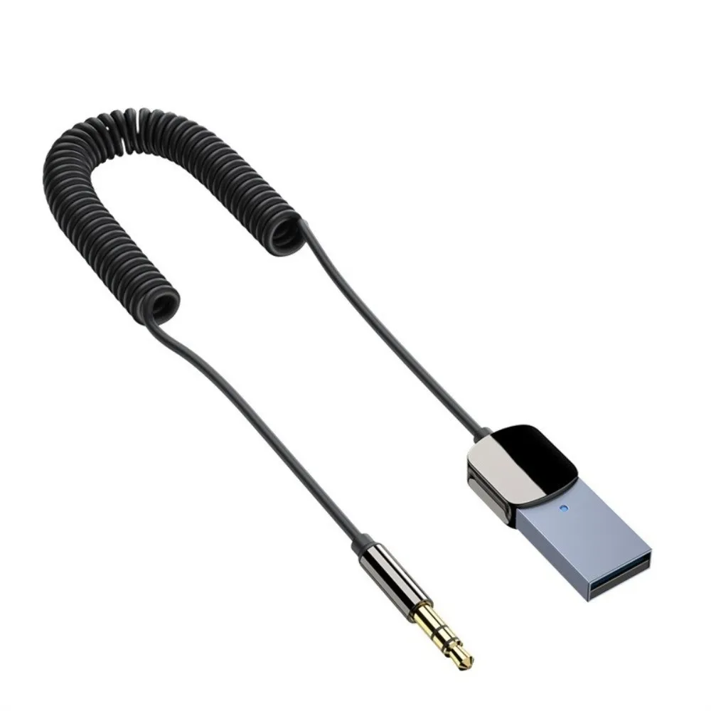 Odbiornik Bluetooth USB 3.5mm Bluetooth 5.0 Adapter Bluetooth Głośnomówiący Interfejs Aux Automatyczne Podłączanie Nadajnik Bluetooth Samochodowy