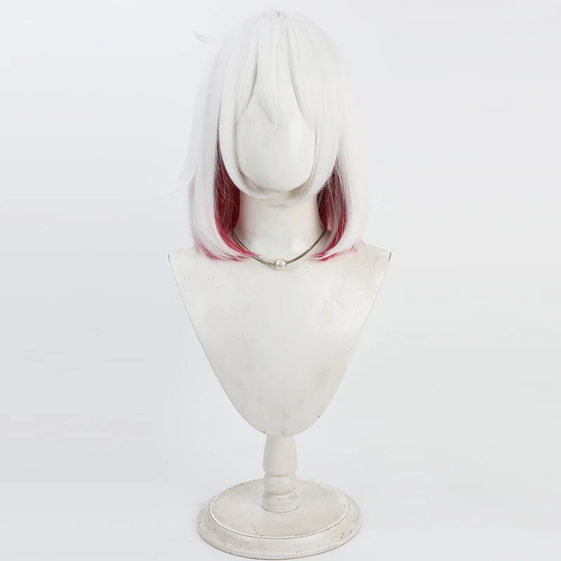 Dohna Dohna: Let's Do Bad Things Together Porno Cosplay Wig White Mixed Red Heat Resistant Synthetic Hair