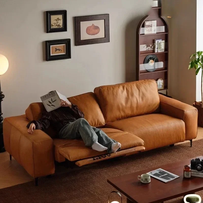 SC Orange 3 Seater Living Room Sofas Aesthetic Nordic Oversized Reading Lazy Sofa Lounge Luxury Daybed Bank Woonkamer Furniture
