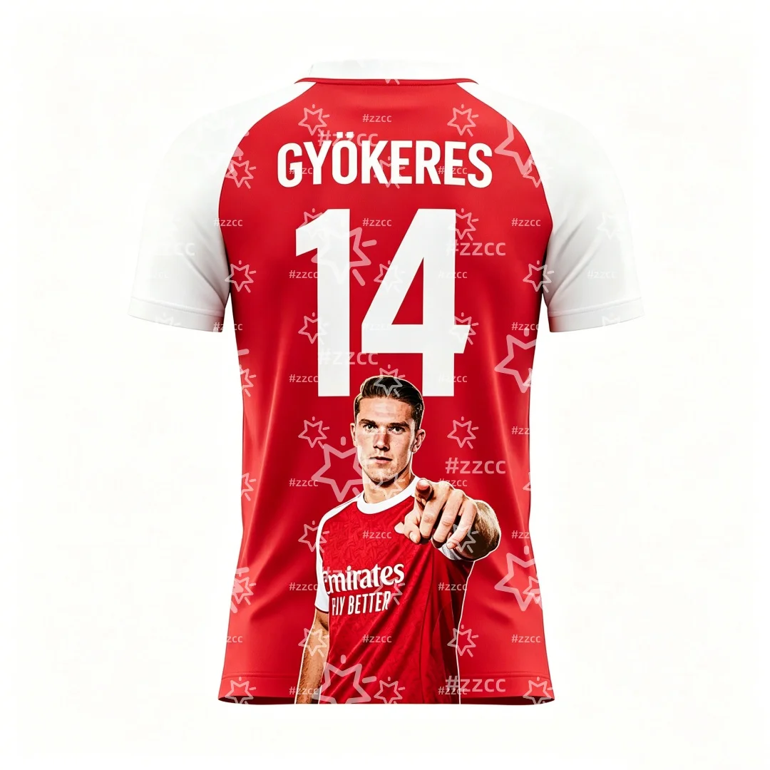 2026 Viktor Gyökeres No.14 Football Jersey Match & Training Kit Summer Sports Men's T-Shirt Children's Clothing Tee Y2k Woman