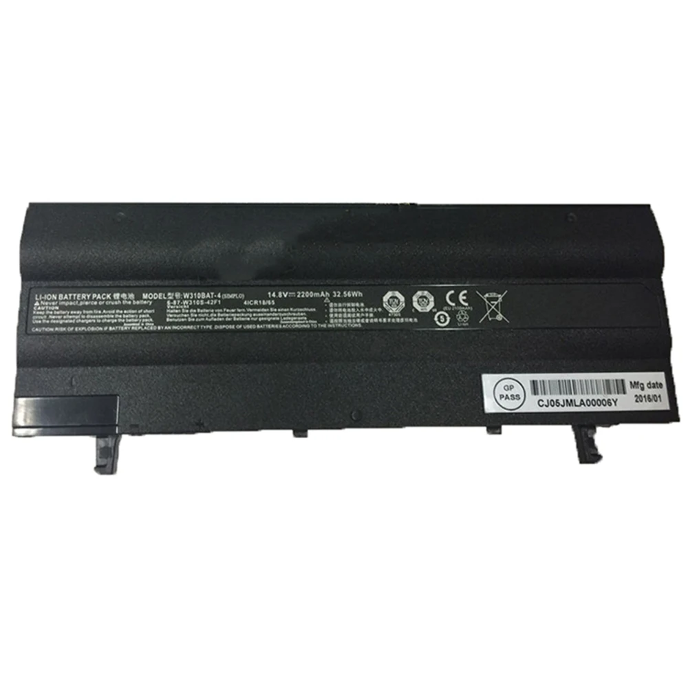 Imagem -03 - Original Genuíno W310bat4 14.4v 2200mah Bateria do Portátil para Clevo Zoostorm W130 W310cz 7270-9062 687-w310s-42f1-p Novo