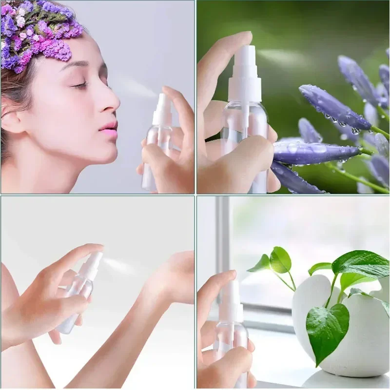 36 ชิ้น 20 มิลลิลิตรขวดสเปรย์รีฟิลโปร่งใสคอนเทนเนอร์เครื่องสําอางที่ว่างเปล่าแบบพกพามินิพลาสติกน้ําหอม Atomizer สําหรับเดินทาง