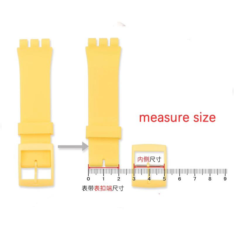 16mm 19mm 20mm Plastic Watch Buckle for Swatch Colorful Pin Buckle Watch Band Clasp Silicone Rubber Watch Strap Accessories