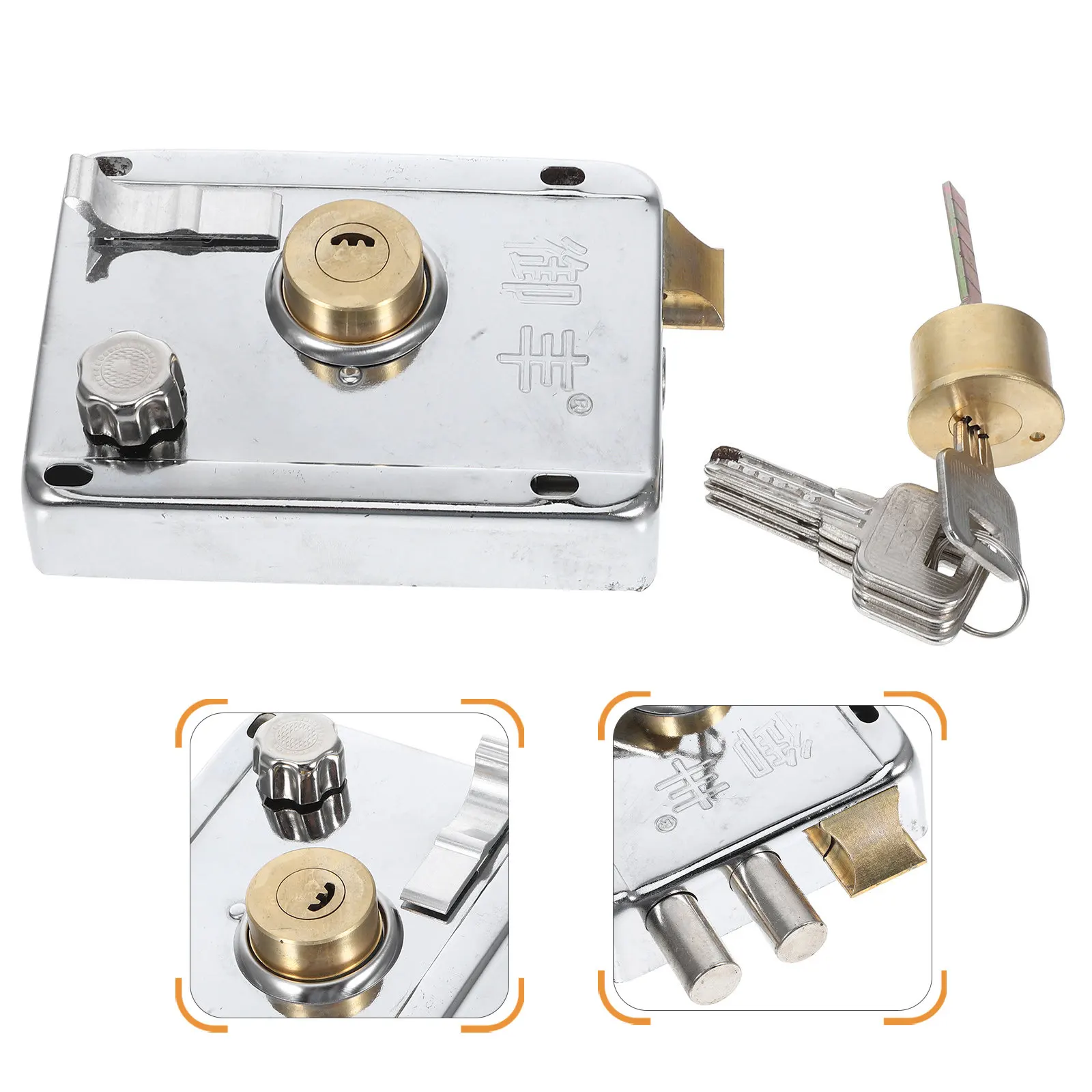 

Замок-защелка из нержавеющей стали для наружных дверей: надежная защита для дома, спальни, общежития, входной двери. Сменная безопасная защелка.