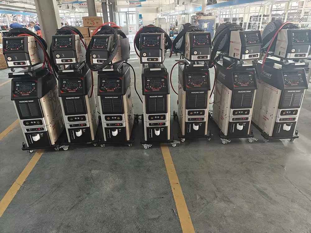 IGBT Mould  Double Pulse Industrial 500aA  Heavy   Cycle    MIG MMA Multi Process  Welding Machine Welder with Trolly