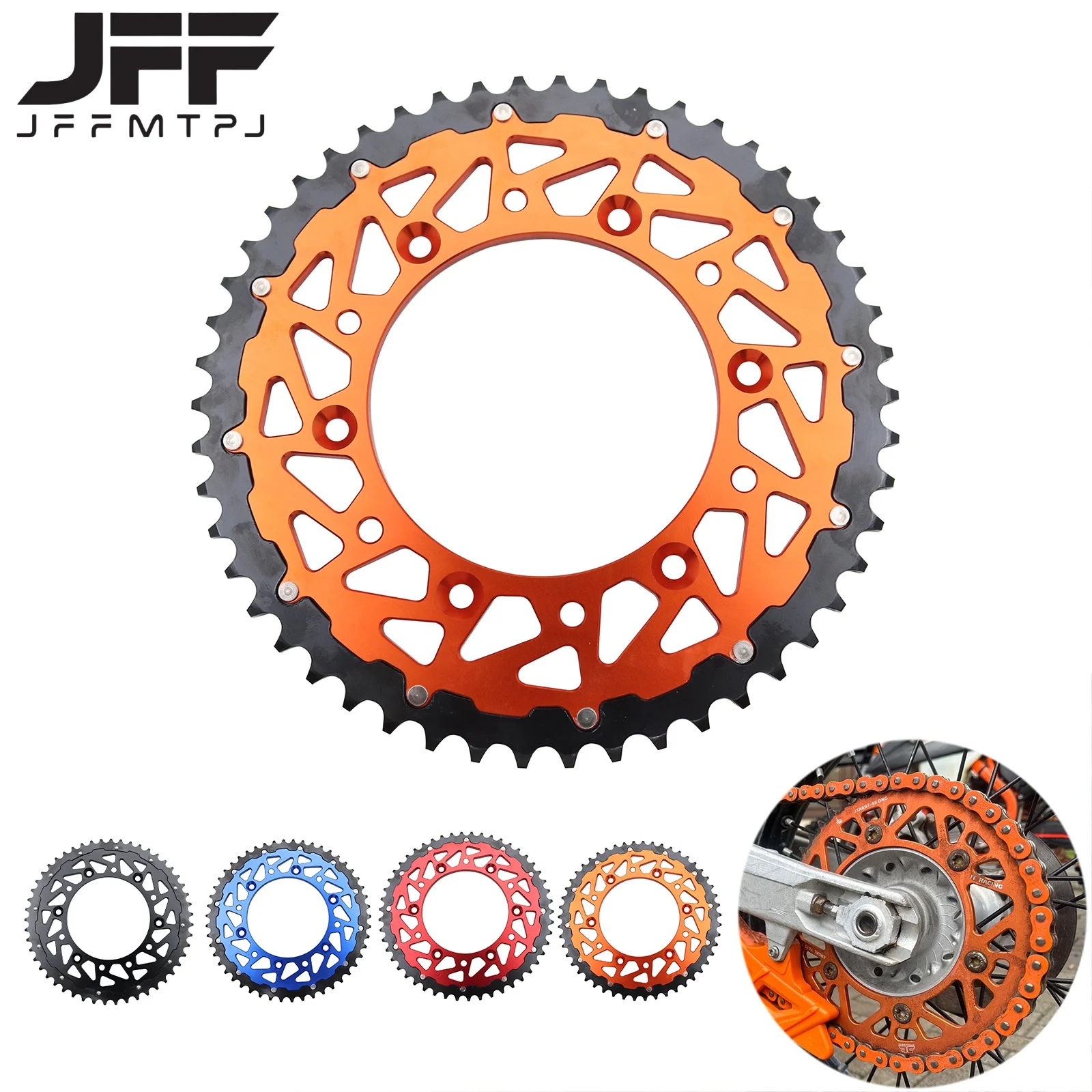 

Motorcycle Rear Chain Sprocket 50T 52T For KTM EXC SX XCW EXCF SXF MXC LC4 SMC SMR 125 150 200 250 300 350 400 450 525 690 790