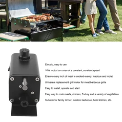 Barbecue Rotisserie Motor 5V-12V Adjustable Speed High Torsion BBQ Grill with USB Cable for Camping And Kitchen