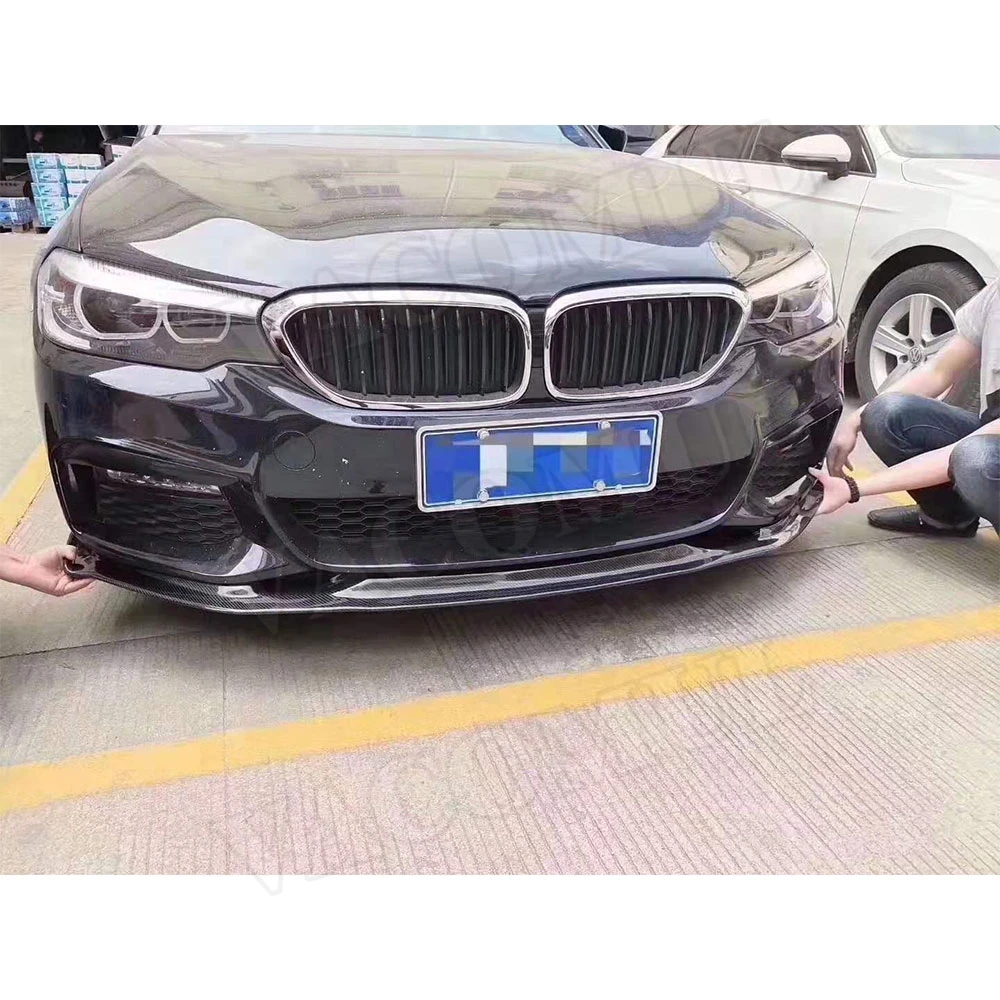 VACOMUL ألياف الكربون الجبهة الشفاه المفسد لسيارات BMW 5 Series G30 G31 G38 520i 530i 540i M Sport 2017 2018 2019 HM Style FRP الوفير #2