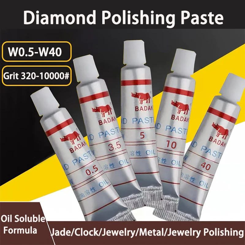 Bild 4: 2 Stück Körnung 320-10000 #   Diamant-Polierpaste W0.5-W40 Diamant-Poliermittel für Glas und Metall Schleif- und Polierwerkzeuge