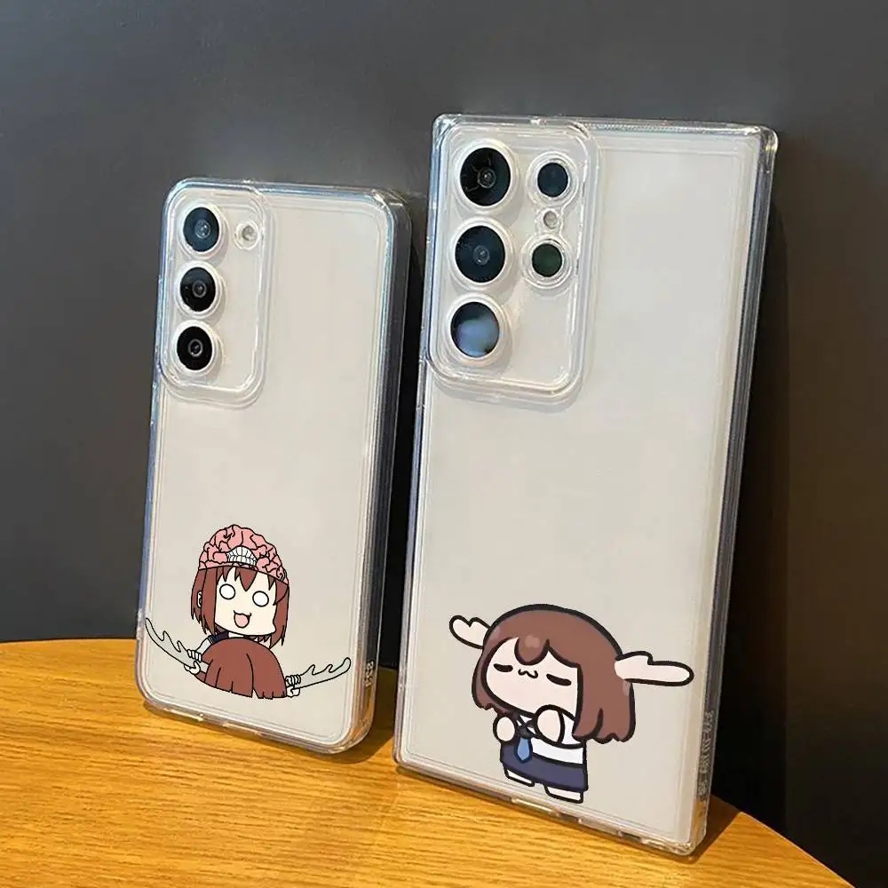 Cute Noko Shikanoko  For Samsung Galaxy S24 S25 S23 S22 S21 Transparent Cover Phone Case