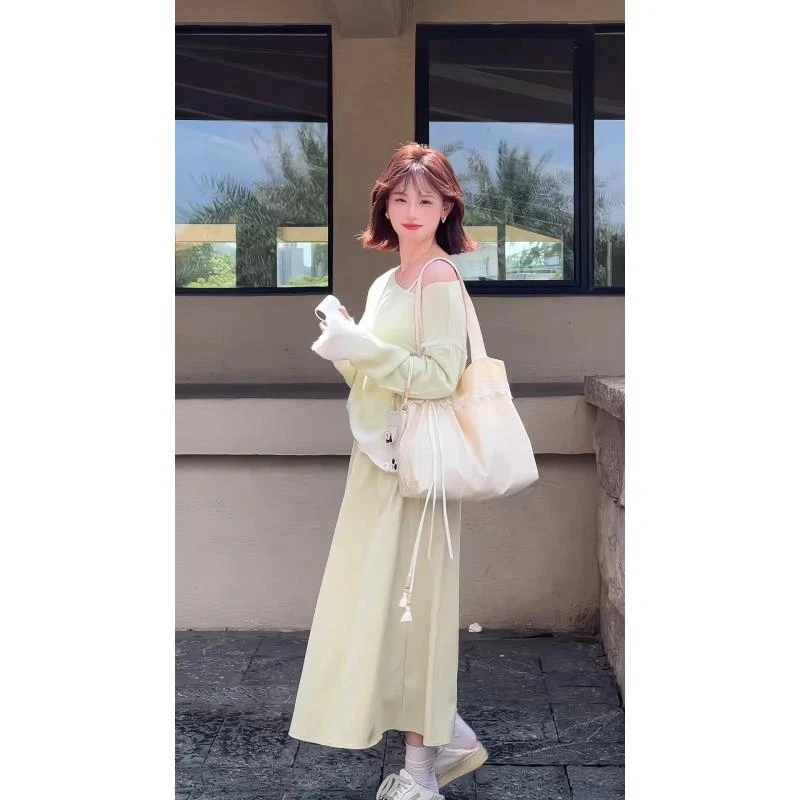 Ensemble deux pièces décontracté pour femmes, avec jupe drapée, effet amincissant, ton Cool, tendance Maturi Faion, hiver